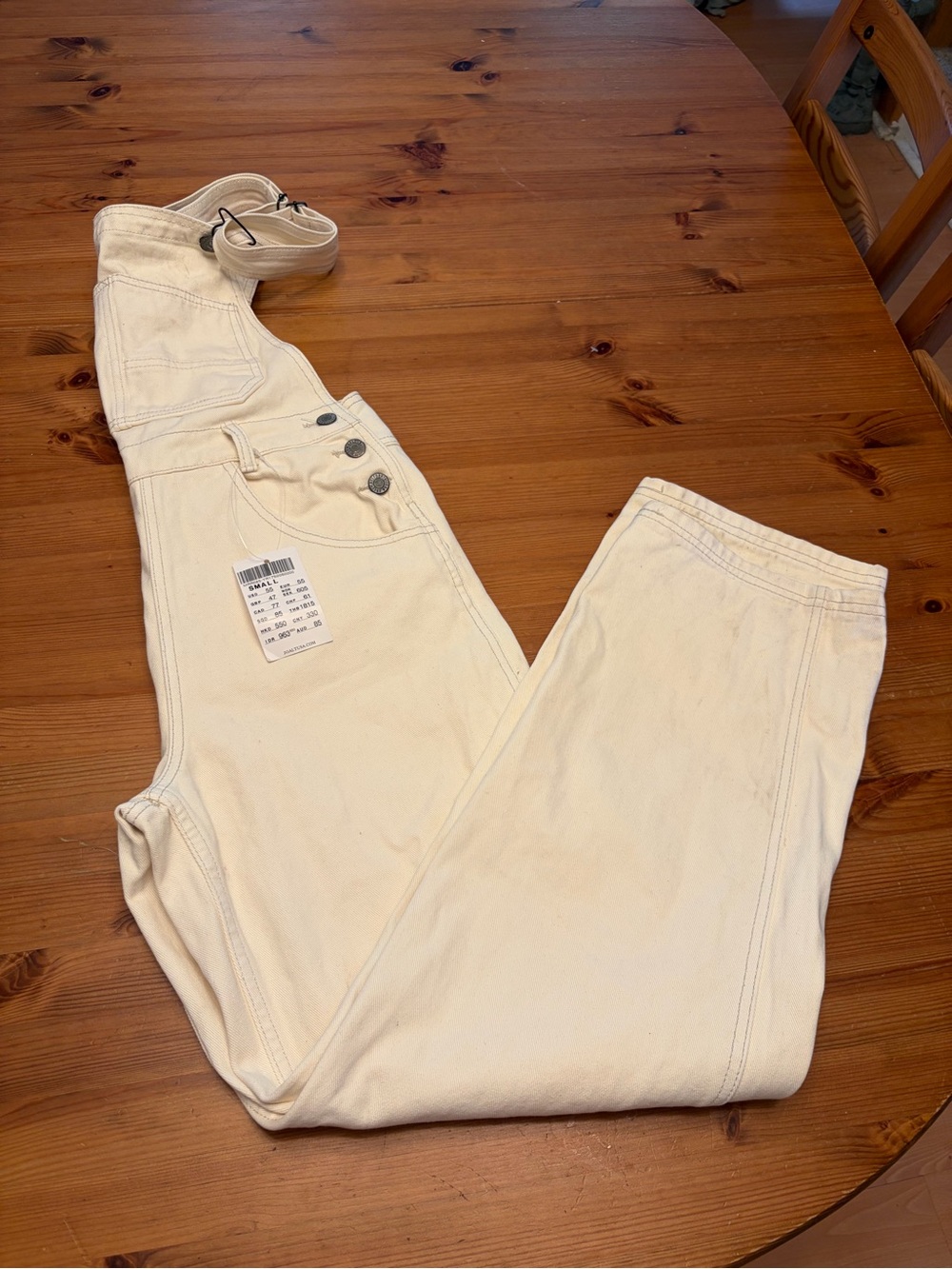 Brandy Melville Cream Overalls